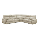 8259RFTP*6SCPWH - (6)6-Piece Modular Power Reclining Sectional with Power Headrests Half Price Furniture