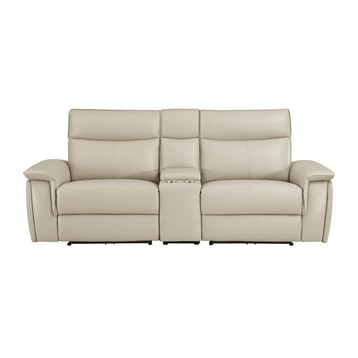 8259RFTP-2CNPWH* - (3)Power Double Reclining Love Seat with Center Console and Power Headrests Half Price Furniture