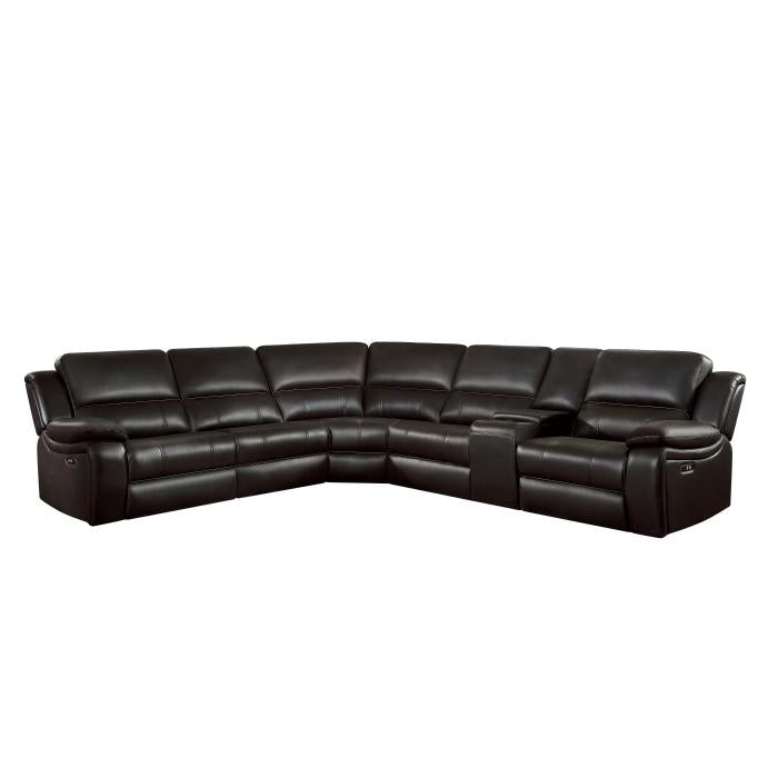 8260DB*6PW - (6)6-Piece Modular Power Reclining Sectional Half Price Furniture