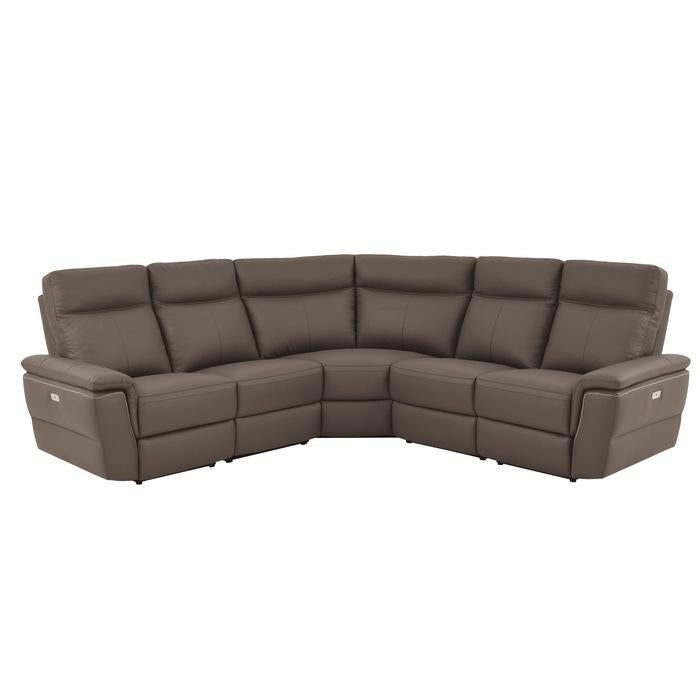 8308*5C - (5)5-Piece Modular Power Reclining Sectional Half Price Furniture