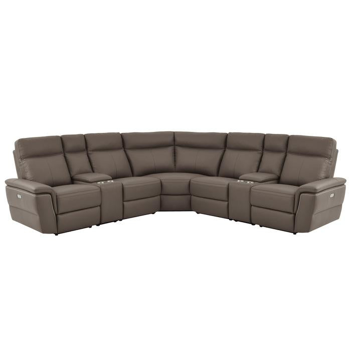 8308*7C - (7)7-Piece Modular Power Reclining Sectional Half Price Furniture