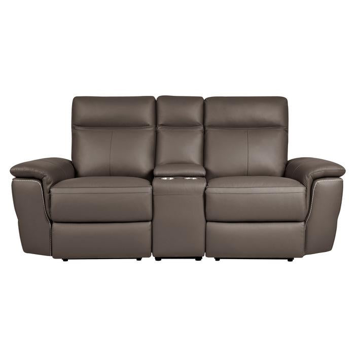 8308-2CNPW* - (3)Power Double Reclining Love Seat with Center Console Half Price Furniture