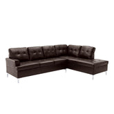 8378BRW* - (2)2-Piece Sectional with Right Chaise Half Price Furniture