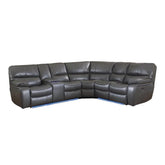 8480GRY*3SCPD - (3)3-Piece Power Reclining Sectional with Left Console, LED and USB Ports Half Price Furniture