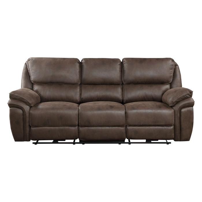 8517BRW-3PW - Power Double Reclining Sofa Half Price Furniture