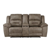 8538BR-2 - Double Reclining Love Seat with Center Console Half Price Furniture