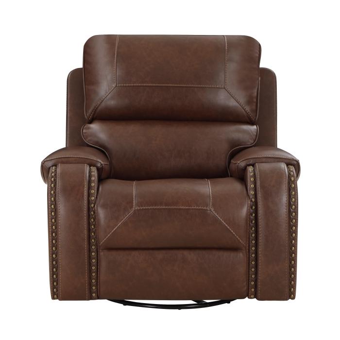 8549BRW-1 - Swivel Glider Reclining Chair Half Price Furniture