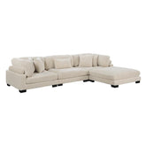 8555BE*4OT - (4)4-Piece Modular Sectional with Ottoman Half Price Furniture