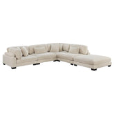 8555BE*5OT - (5)5-Piece Modular Sectional with Ottoman Half Price Furniture