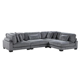 8555GY*4SC - (4)4-Piece Modular Sectional Half Price Furniture