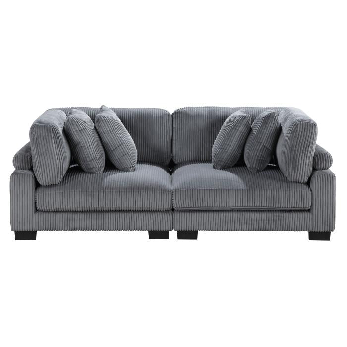 8555GY-2* - (2)Love Seat Half Price Furniture