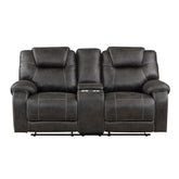 8560PM-2 - Double Reclining Love Seat with Center Console Half Price Furniture