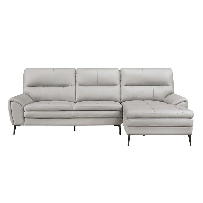 8577GY*SC - (2)2-Piece Sectional with Right Chaise Half Price Furniture