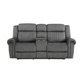 9204CC-2PW - Power Double Reclining Love Seat with Center Console Half Price Furniture