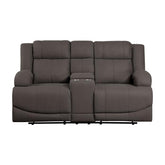 9207CHC-2 - Double Reclining Love Seat with Center Console Half Price Furniture