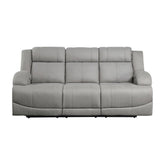 9207GRY-3PW - Power Double Reclining Sofa Half Price Furniture