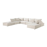 9237BE*7SC - (7)7-Piece Modular Sectional Half Price Furniture