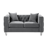 9349GRY-2 - Love Seat Half Price Furniture