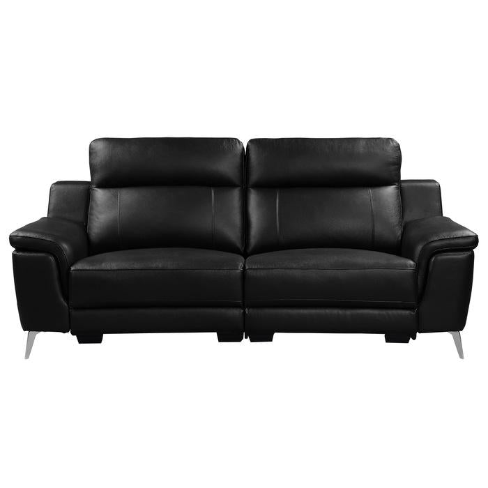 9360BLK-3PW* - (2)Power Double Reclining Sofa Half Price Furniture