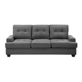 9367DGY-3N - Sofa with Drop-Down Cup Holders Half Price Furniture