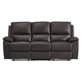 9368BRW-3 - Double Reclining Sofa Half Price Furniture