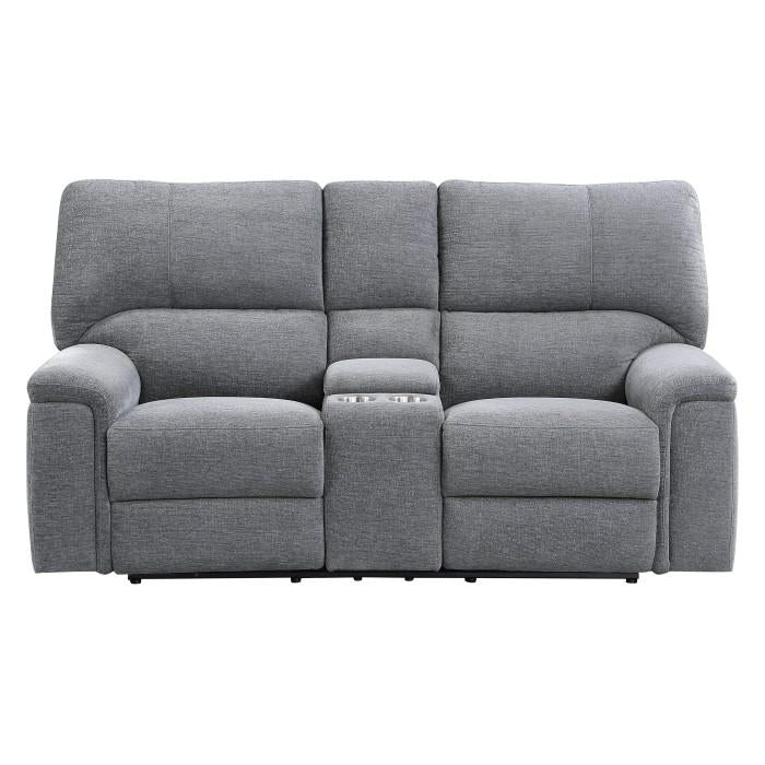 9413CC-2PWH - Power Double Reclining Love Seat with Center Console and Power Headrests Half Price Furniture