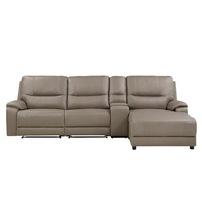 9429TP*4RCLRPWH - (4)4-Piece Modular Power Reclining Sectional with Power Headrest and Right Chaise Half Price Furniture