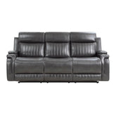 9456DG-3 - Double Reclining Sofa with Drop-Down Cup Holder Half Price Furniture