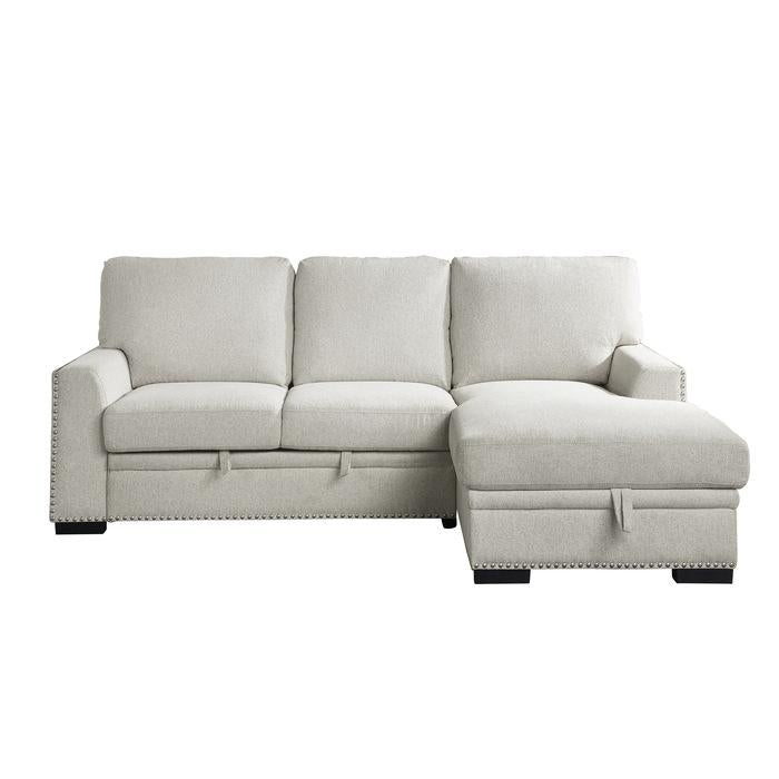 9468BE*2RC2L - (2)2-Piece Sectional with Pull-out Bed and Right Chaise with Hidden Storage Half Price Furniture