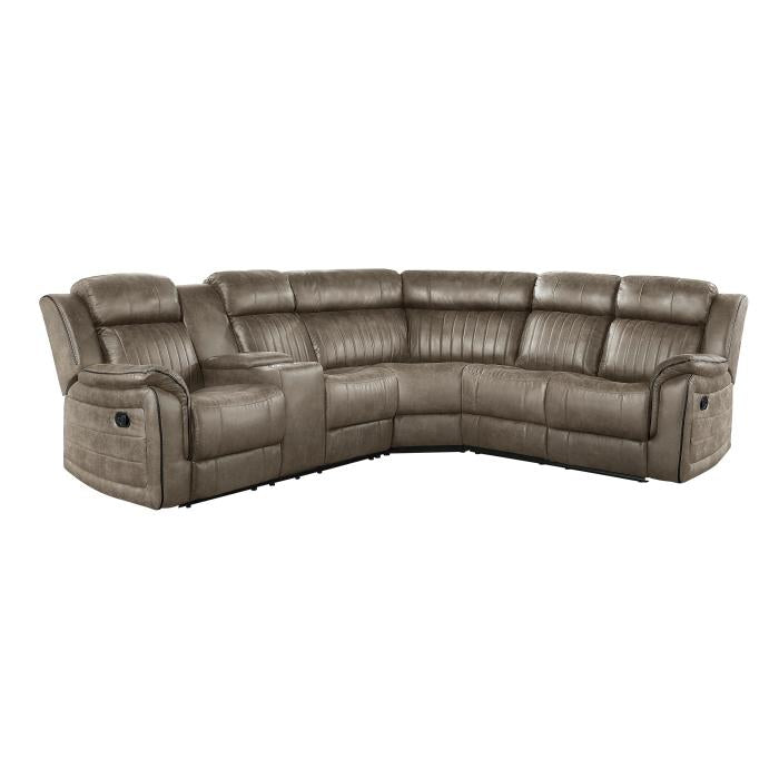 9479SDB*SC - (3)3-Piece Reclining Sectional with Left Console Half Price Furniture