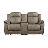 9479SDB-2 - Double Reclining Love Seat with Center Console Half Price Furniture