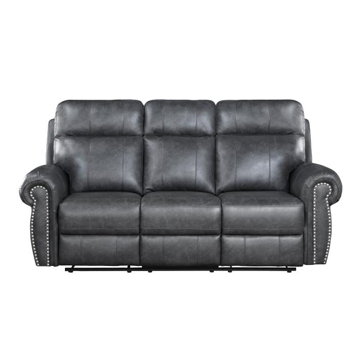 9488GY-3 - Double Reclining Sofa Half Price Furniture