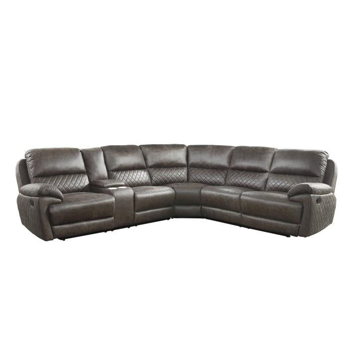 9510*SC - (3)3-Piece Reclining Sectional with Left Console Half Price Furniture