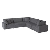 9546GY*5SC - (5)5-Piece Modular Sectional Half Price Furniture