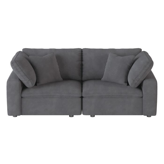 9546GY-2* - (2)Love Seat Half Price Furniture