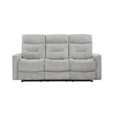 9610GY-3 - Double Reclining Sofa Half Price Furniture