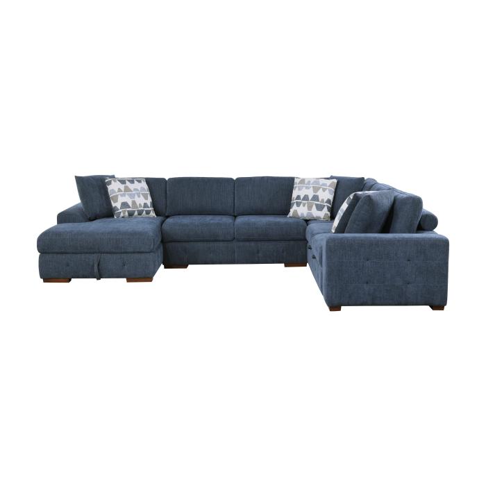 9624BU*42RLC - (4)4-Piece Sectional with Left Chaise Half Price Furniture