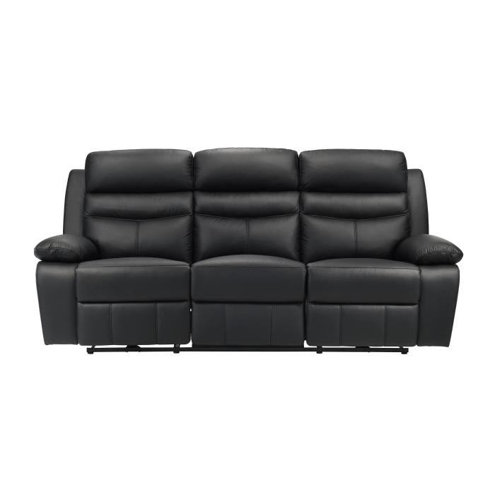 9628BLK-3PW - Power Double Reclining Sofa Half Price Furniture