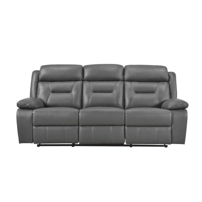 9629DGY-3 - Double Reclining Sofa Half Price Furniture