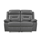 9629DGY-2 - Double Reclining Love Seat Half Price Furniture