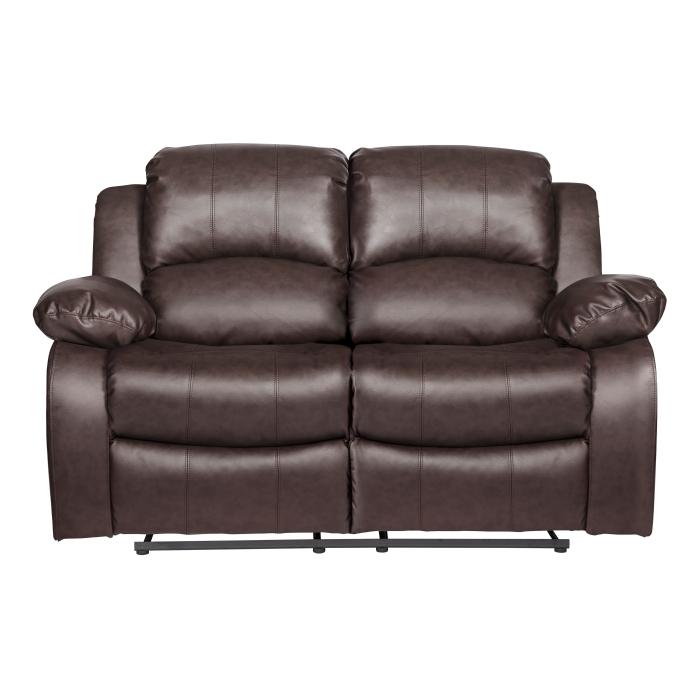 9700BRW-2 - Double Reclining Love Seat Half Price Furniture