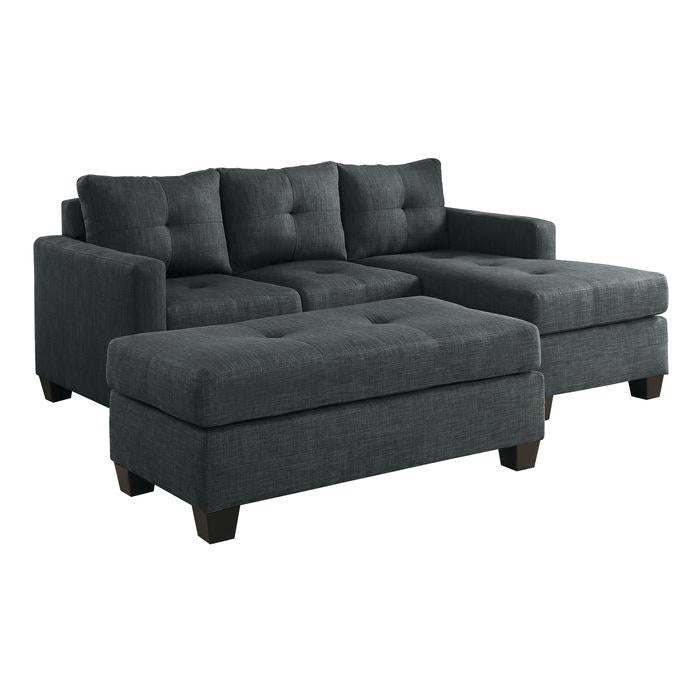 9789DG*2OT - (2)2-Piece Reversible Sofa Chaise with Ottoman Half Price Furniture