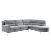 9879GY*SC - (2)2-Piece Sectional with Right Chaise Half Price Furniture