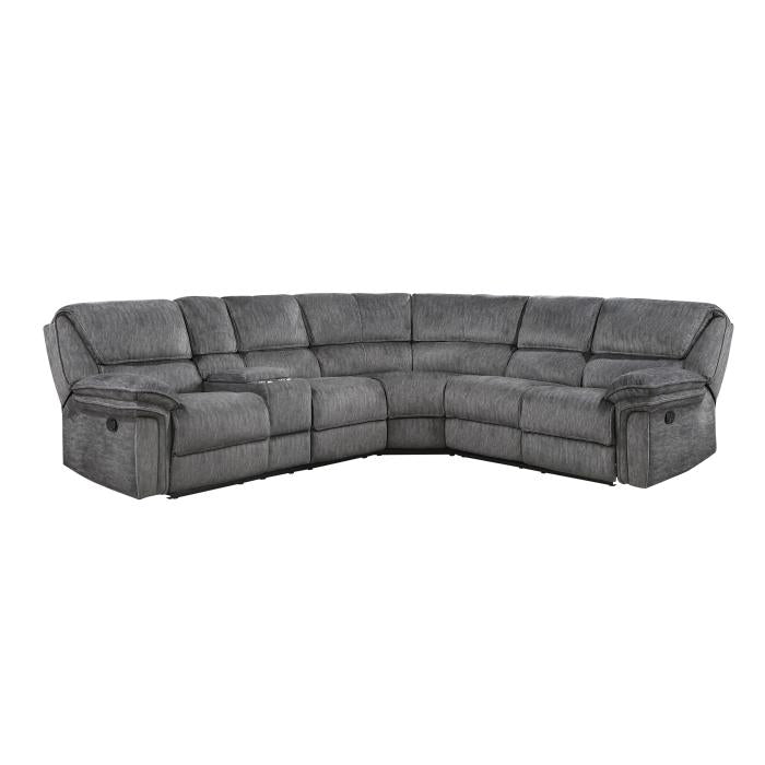 9913*32LCN2R - (3)3-Piece Reclining Sectional with Left Console Half Price Furniture