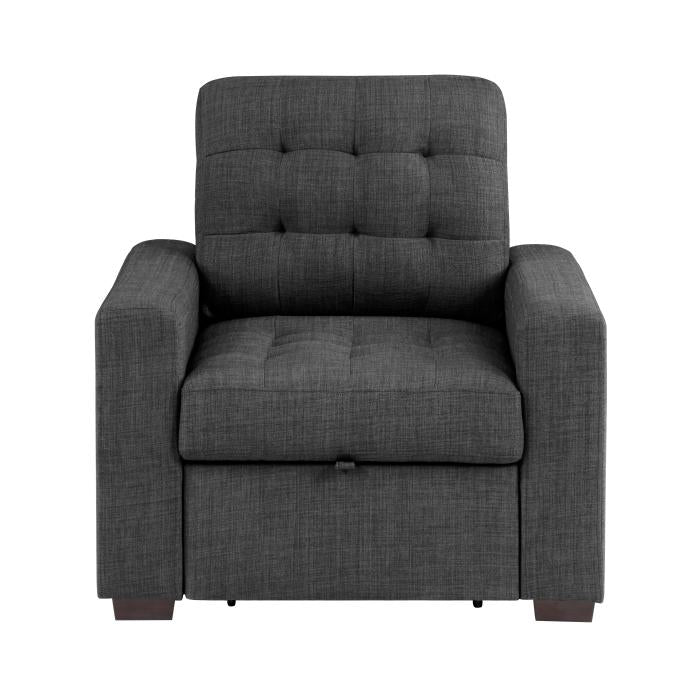 9916DG-1 - Chair with Pull-out Ottoman Half Price Furniture