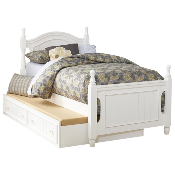 B1799F-1*R - (4) Full Platform Bed with Twin Trundle Half Price Furniture