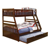 B2013TFDC-1*R - (4) Twin/Full Bunk Bed with Twin Trundle Half Price Furniture