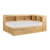 B2043BC-1BCR* - (4) Twin Bookcase Corner Bed with Twin Trundle Half Price Furniture