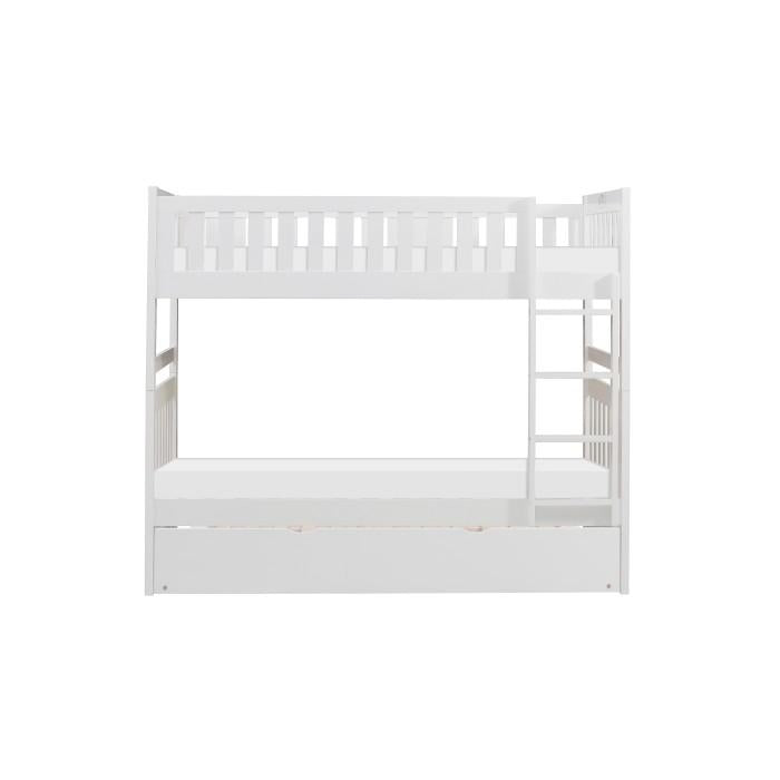 B2053W-1*R - (4) Twin/Twin Bunk Bed with Twin Trundle Half Price Furniture