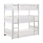 B2053TTTW-1* - (3) Triple Bunk Bed Half Price Furniture